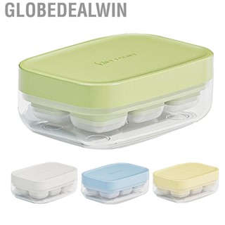 Globedealwin Mini Ice Tray  6 Compartment Soft Bottom Cube Mold Easy To Use for Home