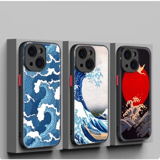 เคสโทรศัพท์มือถือแบบนิ่ม ลาย The Great Wave off Kanagawa C237 สําหรับ iPhone 12 13 Plus 14 Pro Max