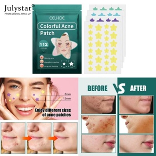 JULYSTAR 112pcs Star สิวที่มองไม่เห็นวางสิวเสี้ยนกำจัดสิวเสี้ยนสิวคอนซีลเลอร์ Face Spot Scar Care สติกเกอร์