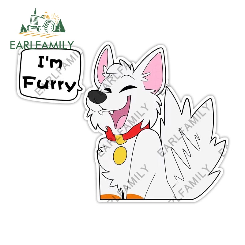 Earlfamily สติกเกอร์ PVC กันน้ํา กันแดด ลายอนิเมะ RV 13 ซม. x 9.9 ซม. สําหรับติดตกแต่งรถยนต์ แล็ปท็อป รถจักรยานยนต์ รถยนต์