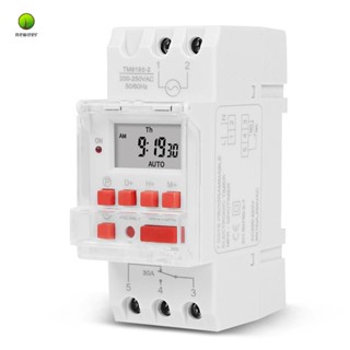 Sinotimer TM919B สวิตช์ตั้งเวลาดิจิทัล ตั้งโปรแกรมได้ 220V 30A สําหรับไฟ พัดลม