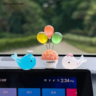 Delicatesun คอนโซลคอนโซลแดชบอร์ด อุปกรณ์ตกแต่งภายในรถยนต์ ขนาดเล็ก สร้างสรรค์ การ์ตูนสัตว์ ดอกกุหลาบ บอลลูน ตกแต่ง หลากสี ดี