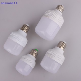 Aosuoas หลอดไฟ LED 3W 5W 7W 9W 12W 15W E27 220V เซนเซอร์ตรวจจับการเคลื่อนไหว สีขาว สําหรับบันได ทางเดิน