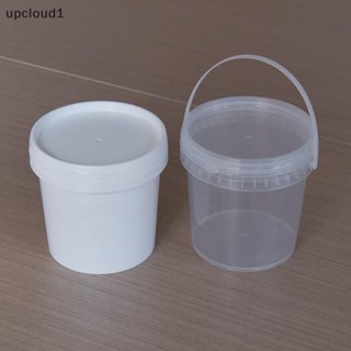 [upcloud1] ถังพลาสติก เกรดอาหาร ขนาดเล็ก 500 มล. พร้อมฝาปิด สําหรับใส่ชานม