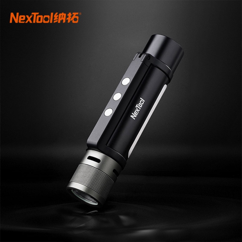 NexTool Xiaomi YouPin ไฟฉาย ไฟฉายแรงสูง แบบชาร์จไฟได้ NexTool outdoor 6in1 thunder flashlight 1000lm Dual-light Zoomable LED Type-C USB Rechargeable 240m IPX4 Waterproof With Audible Alarm
