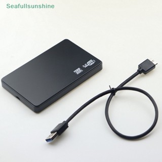 Seaf&gt; เคสฮาร์ดดิสก์ไดรฟ์ SATA เป็น USB 3.0 HDD พลาสติก 2.5 นิ้ว สําหรับ SSD External Storage HDD Box USB Cable ABS อย่างดี