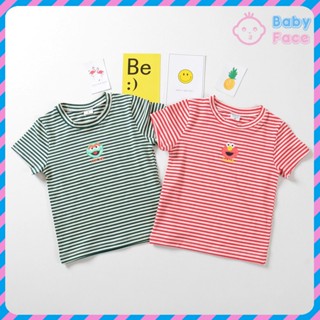 เสื้อยืดแขนสั้น ลายทาง Sesame Street สําหรับเด็กทารก
