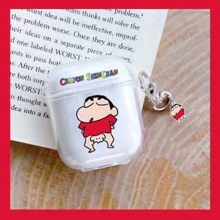 เคสหูฟังไร้สาย ซิลิโคน ลายการ์ตูนชินจังน่ารัก สําหรับ Airpods 3 1 2 Pro