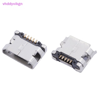 Vhdd ซ็อกเก็ตบัดกรี Micro USB Type B ตัวเมีย 5-Pin 180 SMD 20 ชิ้น TH