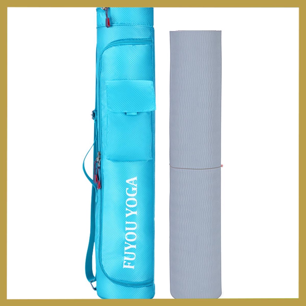 กระเป๋าเสื่อโยคะพร้อมสายปรับได้ออกกําลังกายเสื่อกระเป๋าที่มีถุงเก็บเสื่อโยคะขนาดใหญ่ผู้ให้บริการกระเ