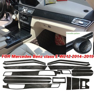 อุปกรณ์ตกแต่งภายในรถยนต์ ลายหนังจระเข้ DIY สําหรับ Mercedes Benz class E W212