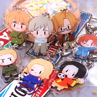 พวงกุญแจอะคริลิค จี้การ์ตูนอนิเมะ Axis Powers Hetalia Italia Venechiano Ludwig สําหรับผู้ชาย และผู้หญิง