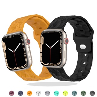 สายนาฬิกาข้อมือซิลิโคน ลายฟุตบอล สําหรับ Smart Watch Band Band Series Ultra 8 7 Se 3 4 5 6 Iwatch 44 มม. 40 มม. 45 มม. 41 มม. 49 มม. 42 มม. 38 มม.