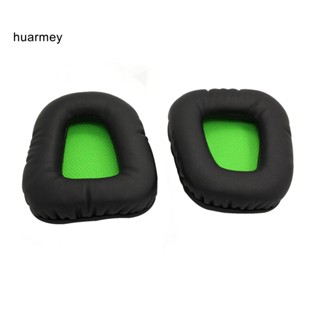 Huarmey ฟองน้ําครอบหูฟัง เมมโมรี่โฟม หนังเทียม แบบเปลี่ยน สําหรับ Razer Electra 2 ชิ้น