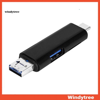 [W&amp;T] อะแดปเตอร์การ์ดรีดเดอร์ดิจิทัล Micro USB 20 Type-C TF อเนกประสงค์