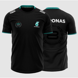 Petronas เสื้อยืด ลาย 8th World Constructors Championship Celebr8 สีดํา