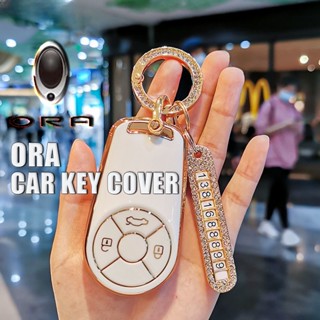 Ora good cat GMW R1 R2 21 2021 R1 ปลอกกุญแจรีโมตรถยนต์ Harvard Jolion Harvard Haval H6 พร้อมแผ่นหมายเลขโทรศัพท์ กันสูญหาย