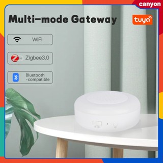 Tuya Zigbee3.0 Multi-mode Gateway Wifi+ บลูทูธ รองรับ Mesh Hub Alarm Wireless Gateway Rgb Night Light Monitoring Function canyon