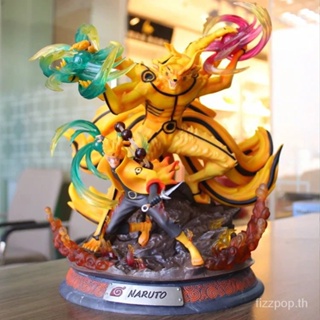 [Spot Express] Anime wholesale Huoying GK super huge whirlpool Naruto nine-tail demon fox statue scene boxed hand-made