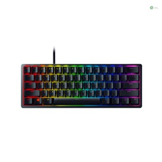 [พร้อมส่ง] Razer Huntsman คีย์บอร์ดออปติคอล มีสาย 61 คีย์ RGB ขนาดเล็ก สีดํา สําหรับคอมพิวเตอร์ แล็ปท็อป