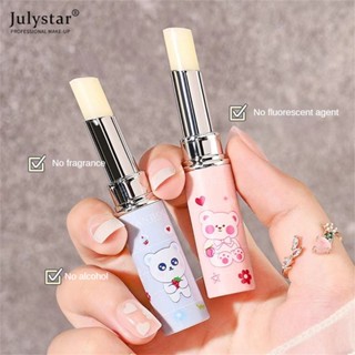 JULYSTAR Hanboli Loving Bear Couple Lip Balm Lasting Moisturizing Smooth Lips Fade Lip Lines Makeup