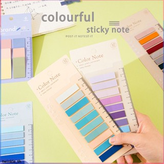 200 ชิ้นกระดาษโน้ตแบบใส Annotation Sticky Notes Morandi Color Sticky Note Set Translucent Index Label Sticker Bookmark School Office Stationery (twinkle.th)