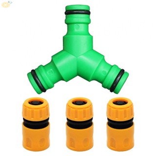 【VARSTR】Multi Purpose Y Type Garden Hose Connector with Quick Waterstop Release Fittings