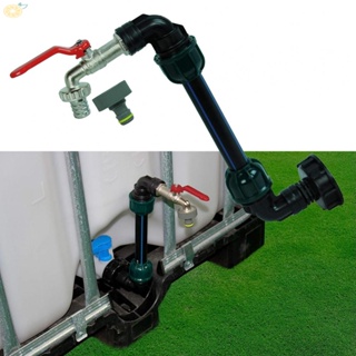 【VARSTR】Convenient IBC Adapter Valve with Gooseneck Extension for S60x6 Tank Rain Barrel