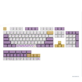 ปุ่มกดคีย์บอร์ด 131 คีย์ PBT XDA Profile DYE-SUB สีม่วง สําหรับ Cherry MX Switch