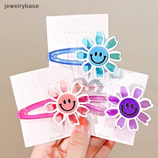 [jewelrybase] กิ๊บติดผม ลายดอกทานตะวัน สีแคนดี้ สําหรับเด็กผู้หญิง