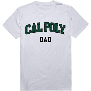 เสื้อยืด ลาย Cal Poly California Polytechnic State University Mustangs สําหรับผู้ชาย