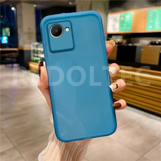 Realme Narzo 50i Prime กรณีโทรศัพท์มือถือสีทึบโปร่งใสกันกระแทกอ่อนนุ่ม TPU ซิลิโคนกรณีโทรศัพท์มือถือที่มีเลนส์ป้องกันเต็มรูปแบบ