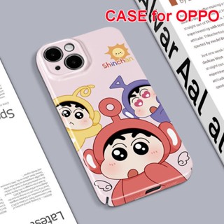 เคสโทรศัพท์มือถือแบบแข็ง ลายการ์ตูนชินจัง สําหรับ OPPO Reno8T 5G Reno8 Pro Reno8 Reno7 Z Reno7 Pro Reno6 Pro Reno5 Reno4 Z Reno3