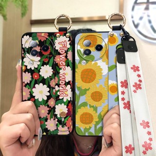 Silicone painting flowers Phone Case For Xiaomi Civi3 sunflower protective Original Waterproof Kickstand armor case Shockproof