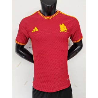 เสื้อกีฬาแขนสั้น ลายทีมชาติฟุตบอล Roma 23-24 Roma Date Red Jersey S-XXL ชุดเหย้า สําหรับผู้ชาย