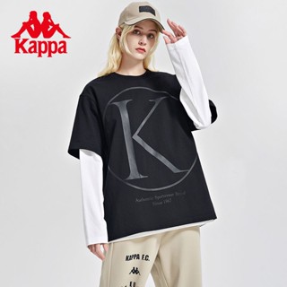 เสื้อยืดแขนสั้นลําลอง พิมพ์ลาย Kapa Kappa Azzurro Series สไตล์สปอร์ต สําหรับผู้ชาย และผู้หญิง