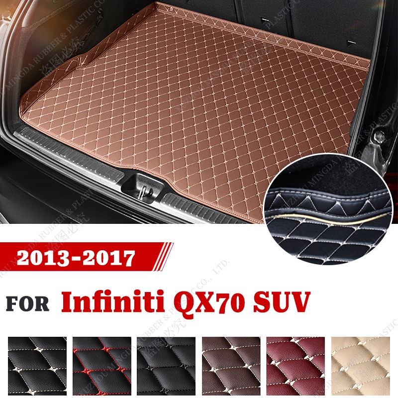 การออกแบบขอบสูงรถสําหรับ Infiniti QX70 SUV 2013 2014 2015 2016 2017 Cargo Liner พรมอุปกรณ์ตกแต่งภายใ