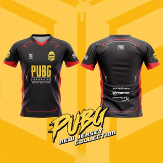 เสื้อเกมส์ PUBG เสื้อเกมส์ เสื้อพิมพ์ลาย E-Sport ใส่สบาย สีสด 🔥