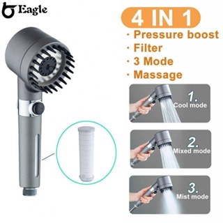 ⭐24H SHIPING⭐Shower Head Rain Mode Scalp Massager Shampoo Brushes Three-mode Sprayer