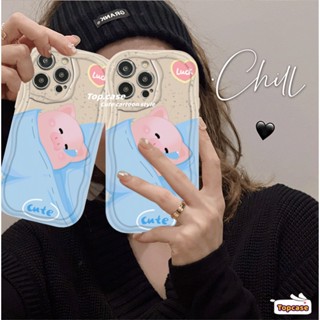 เคสโทรศัพท์มือถือนิ่ม ลายการ์ตูนหมูนอนหลับ 3D สําหรับ Samsung A14 A34 A54 A03 A03s A04 A04e A04s A23 A13 A33 A53 A12 A22 A52 A52s A32 A51 A50 A50s A30s