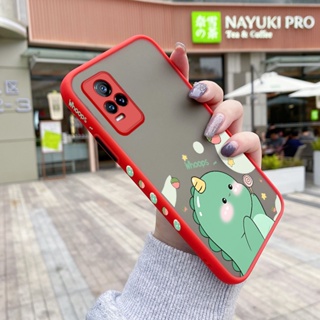 เคสโทรศัพท์มือถือ ซิลิโคนนิ่ม กันกระแทก ลายการ์ตูนไดโนเสาร์น้อยน่ารัก สําหรับ VIVO Y73 2021 V21E 4G