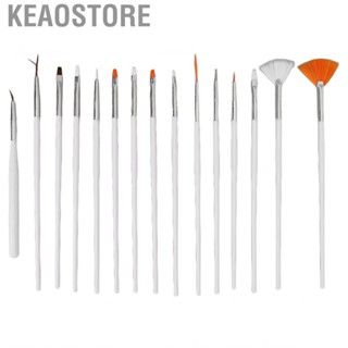 Keaostore 15 PCS Nail Art Design Dotting Painting  Polish Brush Pen Tools