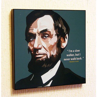 โปสเตอร์ผ้าใบ ลายคําคม Abraham Lincoln สําหรับตกแต่งผนัง