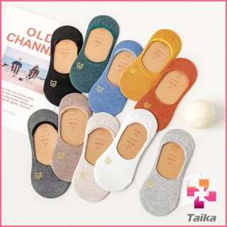 Taika ถุงเท้าสั้นลายแมวน่ารัก ผ้าฝ้ายนุ่ม สวมใส่สบาย แบบ women's socks