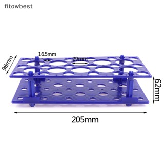 Fbth ชั้นวางหลอดทดลอง พลาสติก 28 หลุม 10 15 50 มล. QDD
