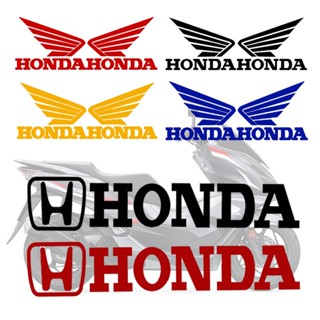 สติกเกอร์สะท้อนแสง ลายหมวกกันน็อค HONDA สีรุ้ง สําหรับตกแต่งรถจักรยานยนต์