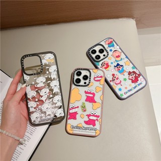 Casetify เคสโทรศัพท์มือถือ ซิลิโคนนิ่ม กันกระแทก ลายการ์ตูนชินจังน่ารัก สําหรับ iPhone 14 Pro Max 11 12 13 Pro Max