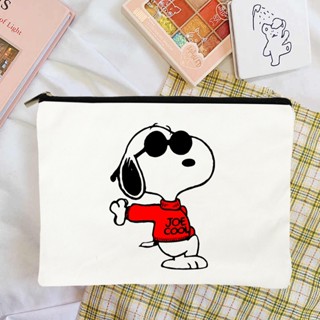  กระเป๋าดินสอ ผ้าแคนวาส ลายการ์ตูน Snoopy น่ารัก แบบพกพา ที่ทนทาน คลาสสิก สําหรับใส่เครื่องเขียน เครื่องสําอาง โรงเรียน 2023