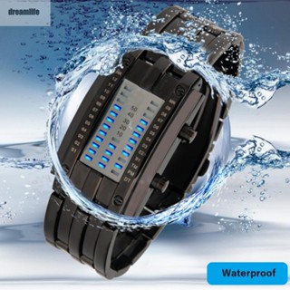 【DREAMLIFE】Wrist Watch LED Consumer Electronics Watch Wristwatch Adjustable Binary