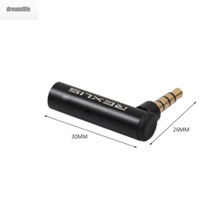 【DREAMLIFE】Audio Adapter, Gold Plated 3.5mm Stereo Male to 3.5mm Stereo Female Right Ang..